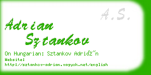 adrian sztankov business card